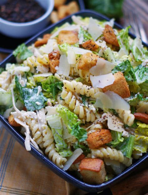 Chicken Caesar Pasta Salad Southern Discourse