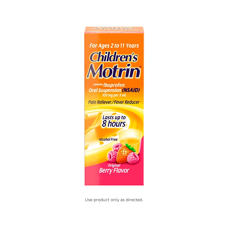 Children S Motrin Chewable Ibuprofen Tablets For Pain Relief Fever