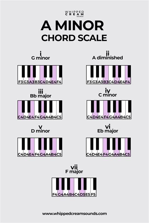 5 Minor Scale Chords