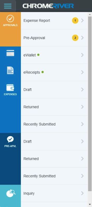 Chrome River Help Guides Procurement Contract Services Wright