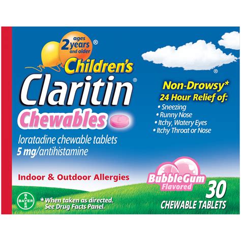 Claritin Non Drowsy Allergy Medicine For Kids Loratadine Antihistamine