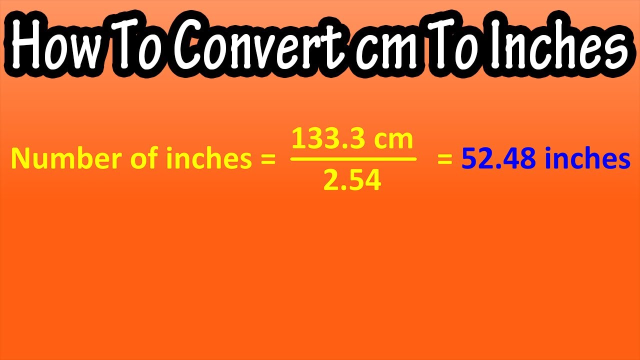 Cm To Inches Calculator Input Centimetres Results In Inches