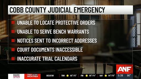 Cobb County Judicial Emergency