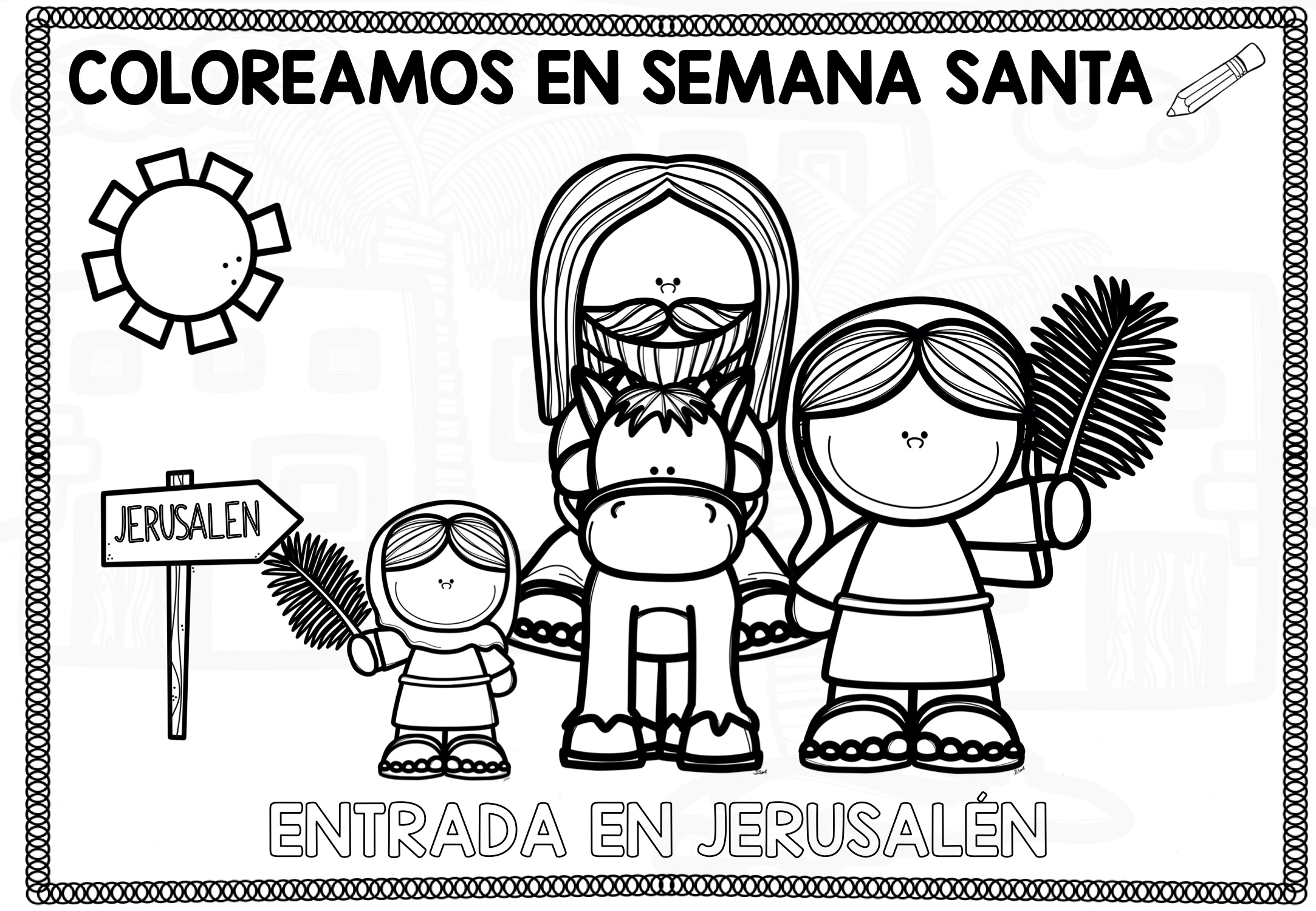 Colecci N De Im Genes Para Colorear En Semana Santa Orientacion Andujar