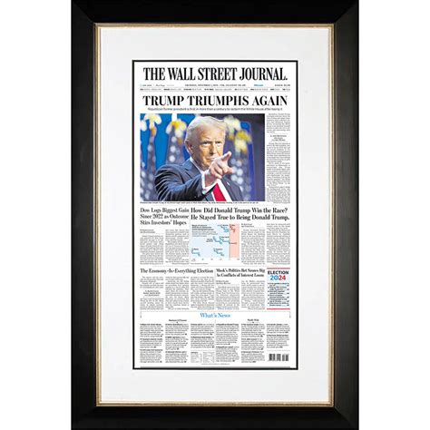 Collections The Wall Street Journal Framed Reprints