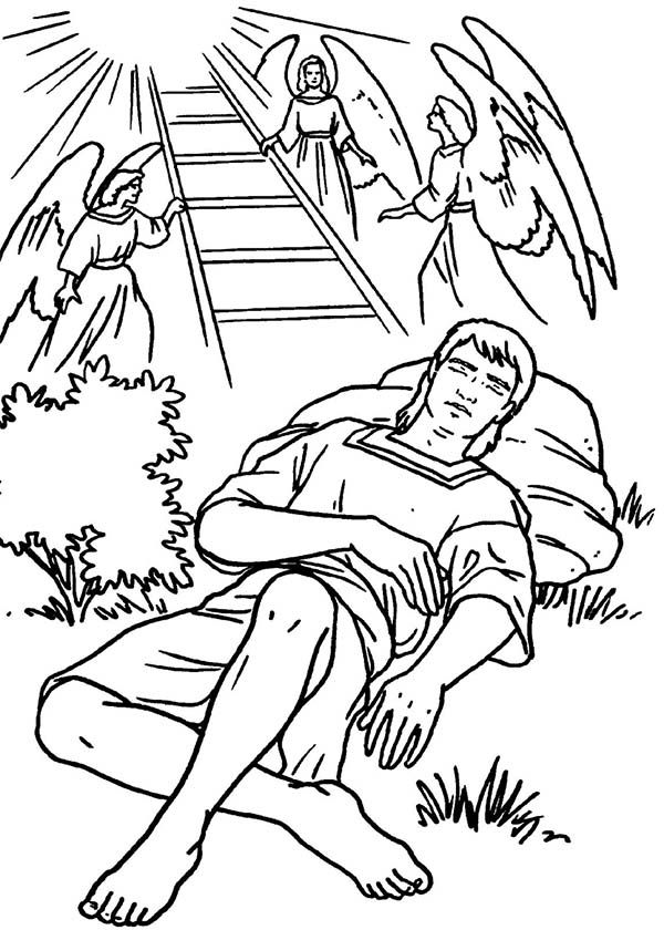 Coloring Sheet Jacob Amp 39 S Ladder Extasisnet