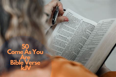 Come As You Are Bible Verse