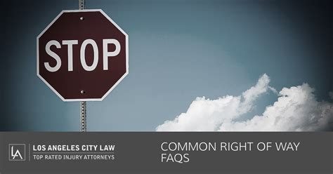 Common Right Of Way Faqs La City Law