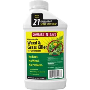 Compare-N-Save 32 Oz. 41% Glyphosate Grass And Weed Killer Concentrate ...