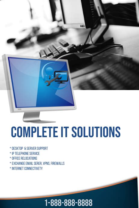 Complete It Solutions Poster Template Postermywall