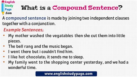 Compound Sentences Definition How They Re Used With Examples