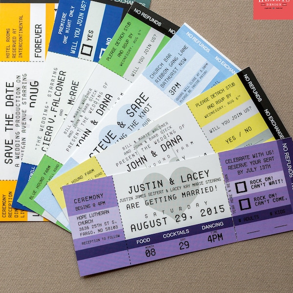 Concert Invitations Etsy