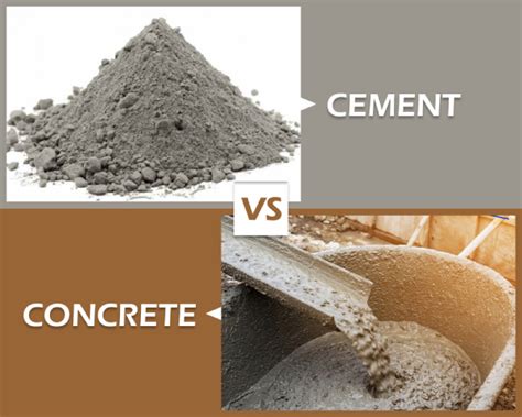 Concrete And Cement Difference