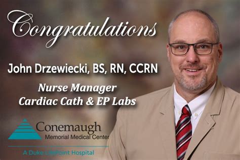 Conemaugh Memorial Medical Center Promotes John Drzewiecki To Nurse