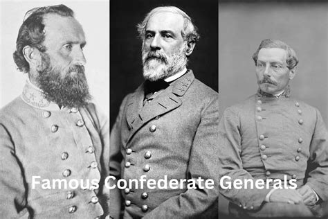 Confederate Generals Longstreet Lee Stuart And Jackson Civil War