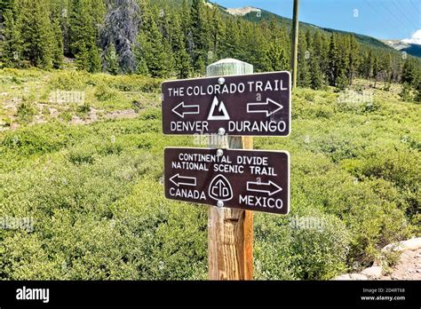 Continental Divide Trail In Colorado Stock Photo Alamy