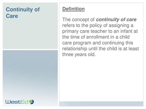 Continuity Of Care Means