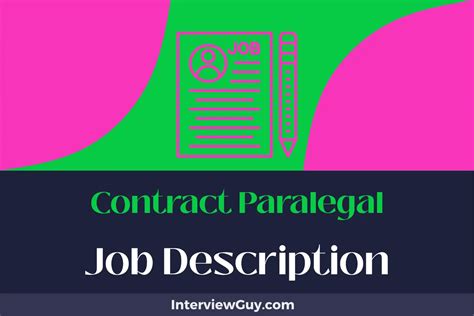 Contract Paralegal Job Description Updated For 2025