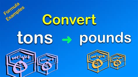 Convert Metric Tons To Pounds Tons To Lbs Convert Online Youtube