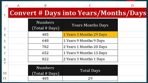 Convert Months To Years Online