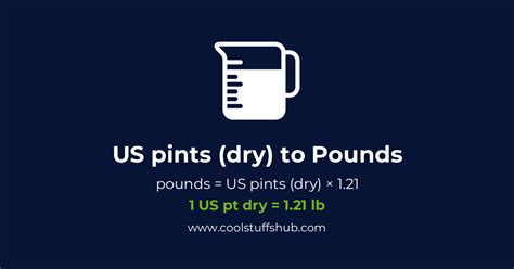 Convert Us Pints Dry To Pounds Us Pt Dry To Lb Conversion