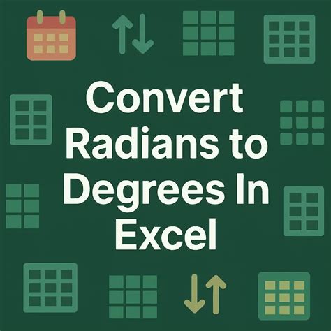 Cool Ways To Convert Degrees To Radians In Excel Within Seconds