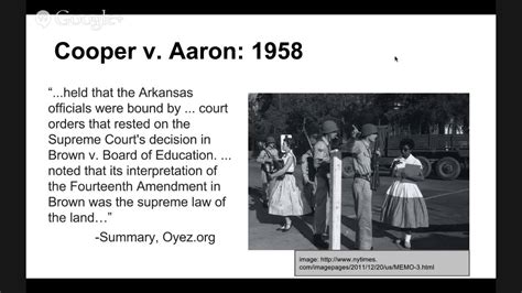 Cooper v Aaron Supreme Court Case