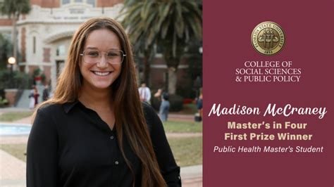 Cosspp Student Wins First Place In Fsu S Master S In Four Competition