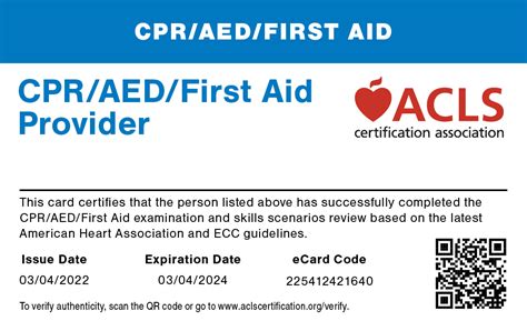 Cpr, Aed & First Aid Certification & Renewal - 100% Online