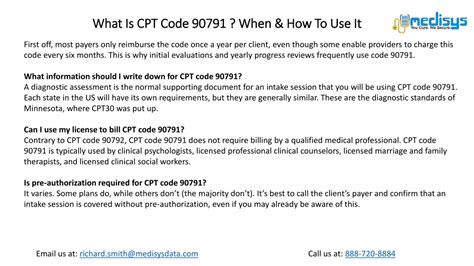 Cpt Code 90791 The Definitive Guide Reimbursement Rate 2024