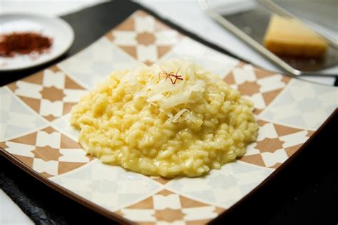 Creamy Risotto With Saffron Risotto Is A Northern Italian Rice Dish