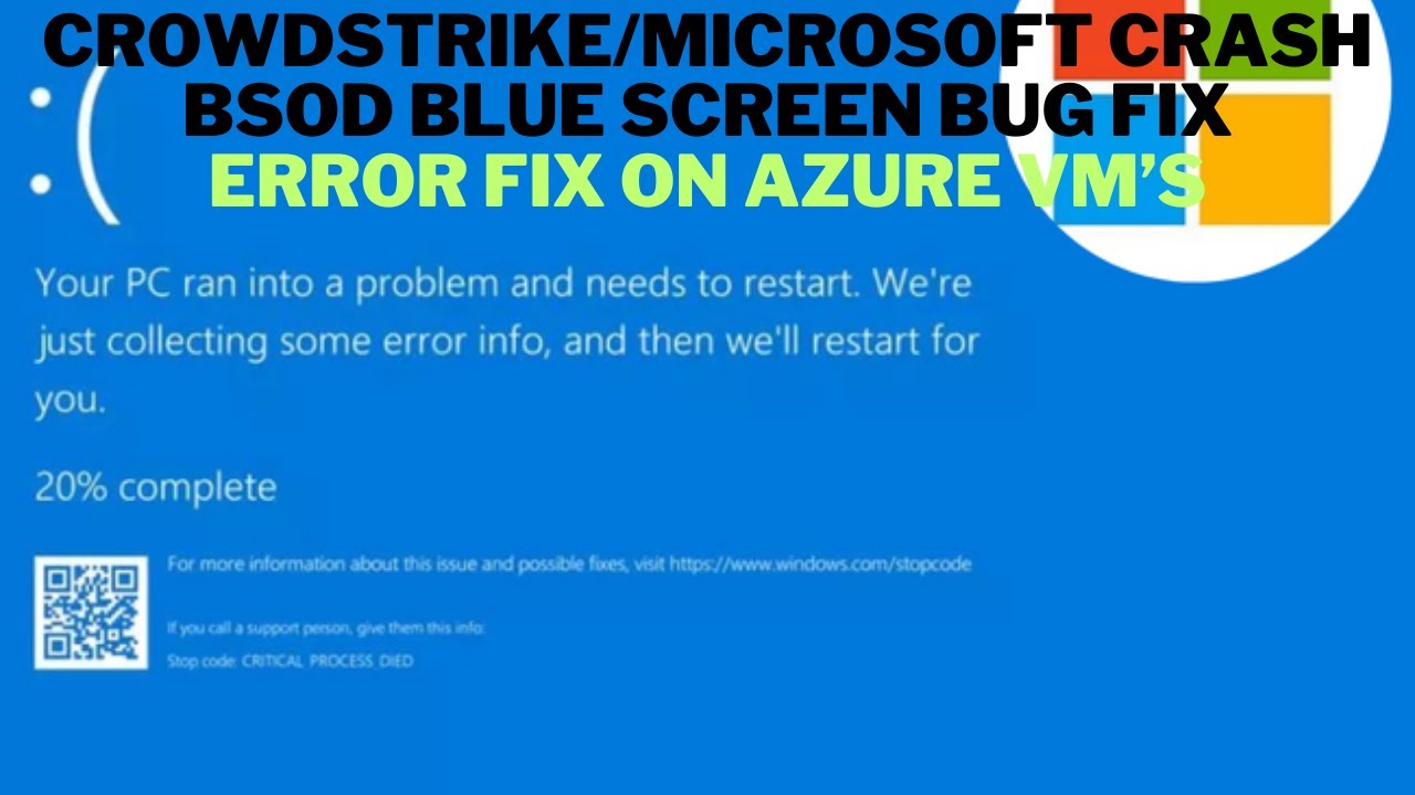 Crowdstrike Falcon Microsoft Crash Fix Delete This File Youtube