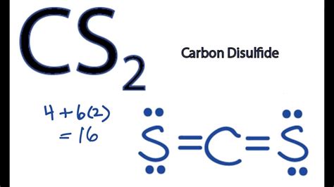 Cs2 Lewis Structure Lewis Dot Structure For Cs2 Carbon Disulfide Lewis Structure Youtube