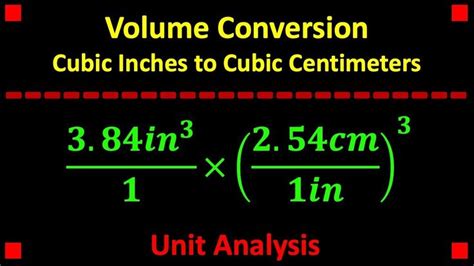 Cubic In To Cubic Cm