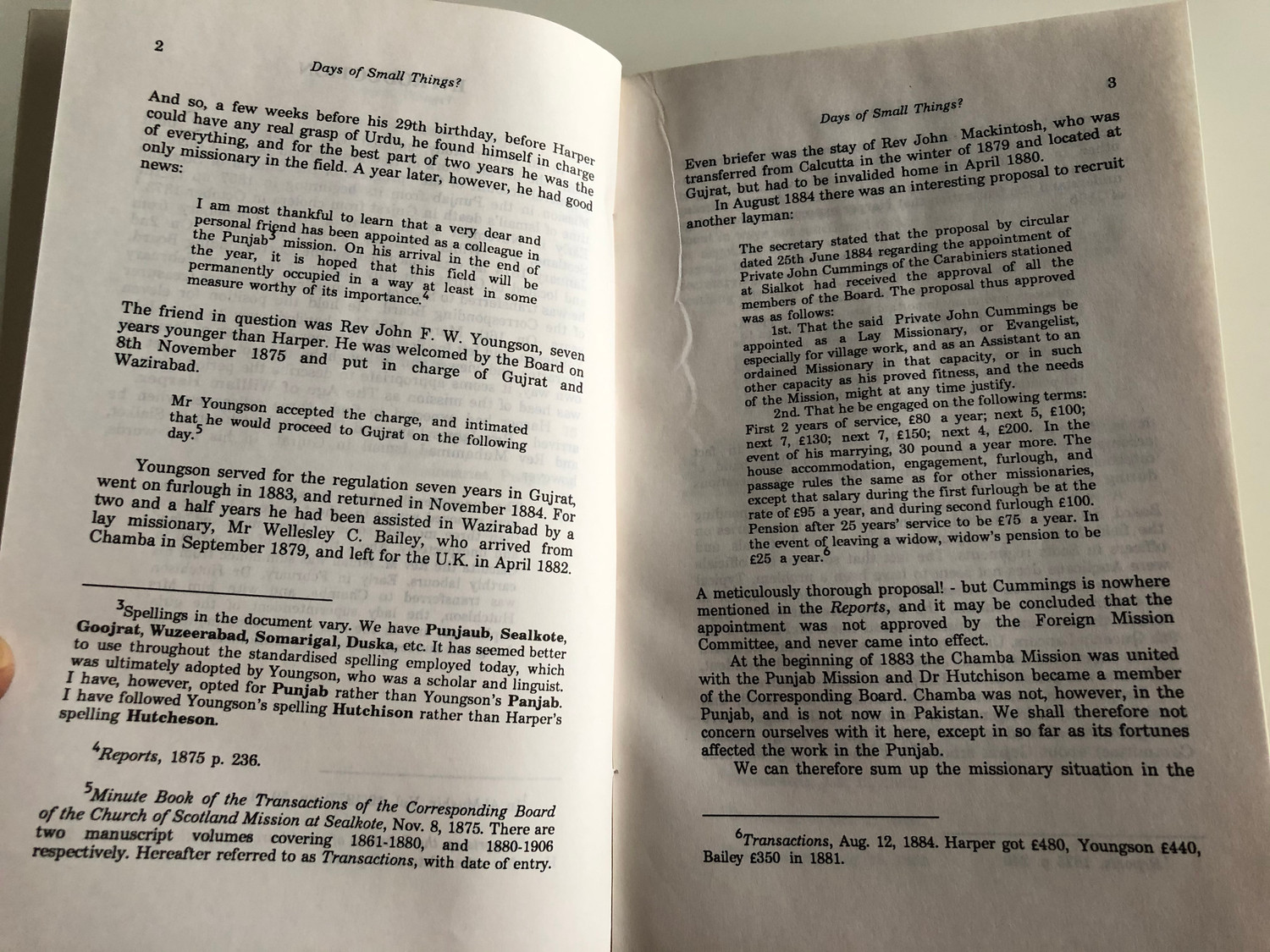 Days Of Small Things By William G Young