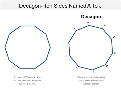 Decagon 10 Sides With Label Educationgeometrydecagon