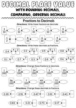 Decimal Place Value Made Easy A Worksheet Pack For 4Th 5Th Grade Students