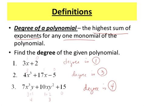 Degree Of A Polynomial Definition Carsonancevelasquez