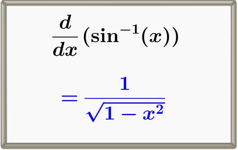 Derivative Of Arcsin Inverse Sine With Proof And Graphs Neurochispas