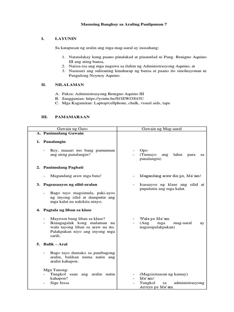 Detailed Lesson Plan In Science Grade 7 Detailed Lesson Plan In