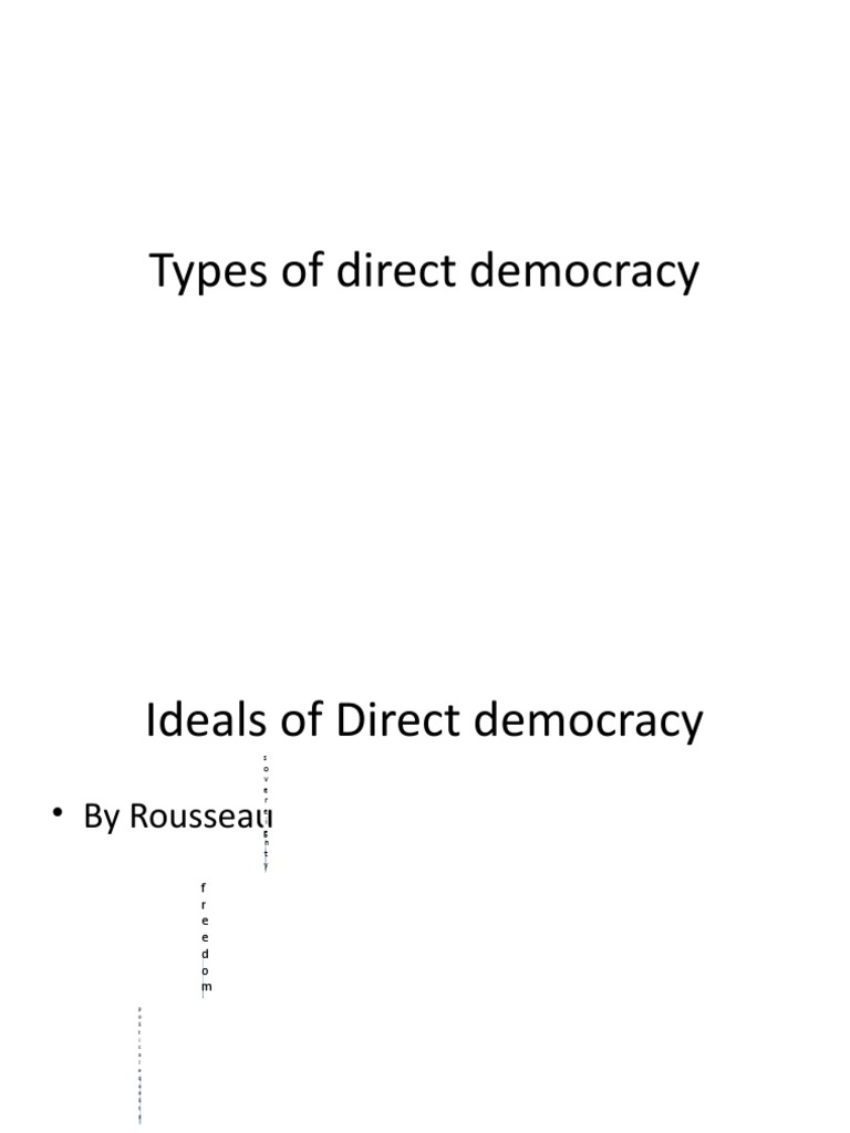 5 Ways Direct Democracy Works
