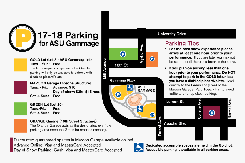 Directions And Parking Asu Gammage