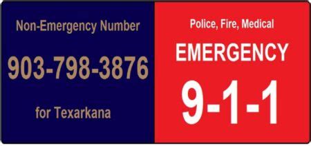 Do You Know This Non Emergency Number For The Police Texarkana Fyi