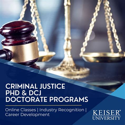 Doctorate In Criminal Justice Degree