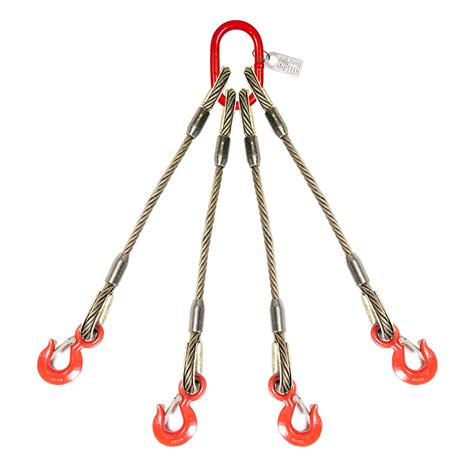 Domestic Wire Rope Sling Four Leg With Hooks