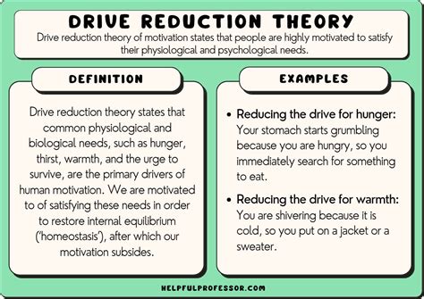 Drive Reduction Theory Explained