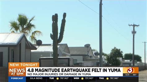 Yuma AZ Earthquake Risk and Safety
