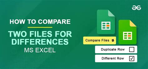 Easiest Way To Learn How To Compare Two Excel Files For Differences