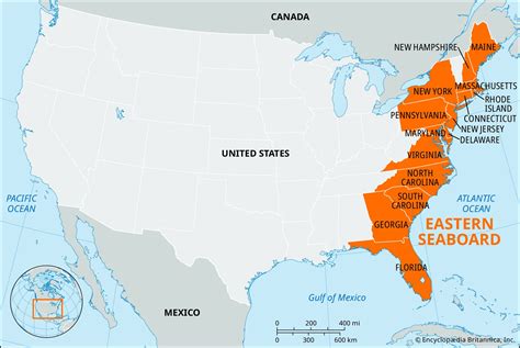 East Coast Us Map