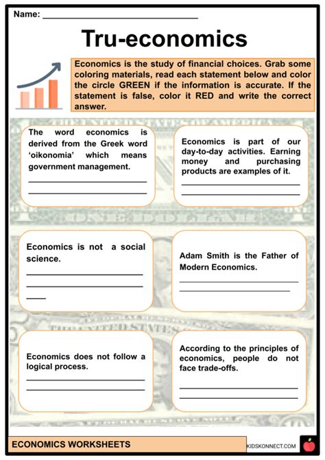 Economics Facts Worksheets For Kids What Is It How Does It Work